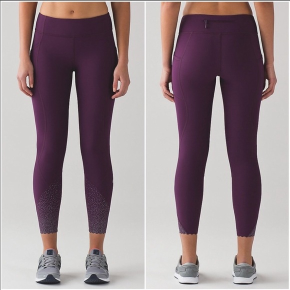 Purple Lululemon Reflective leggings - Picture 1 of 2